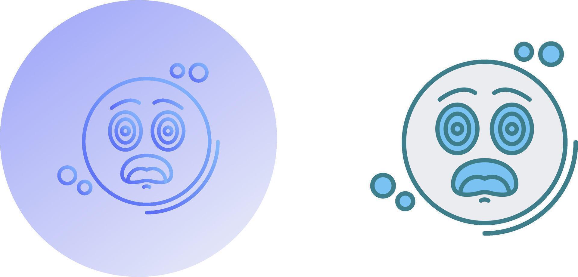 Dazed Icon Design vector
