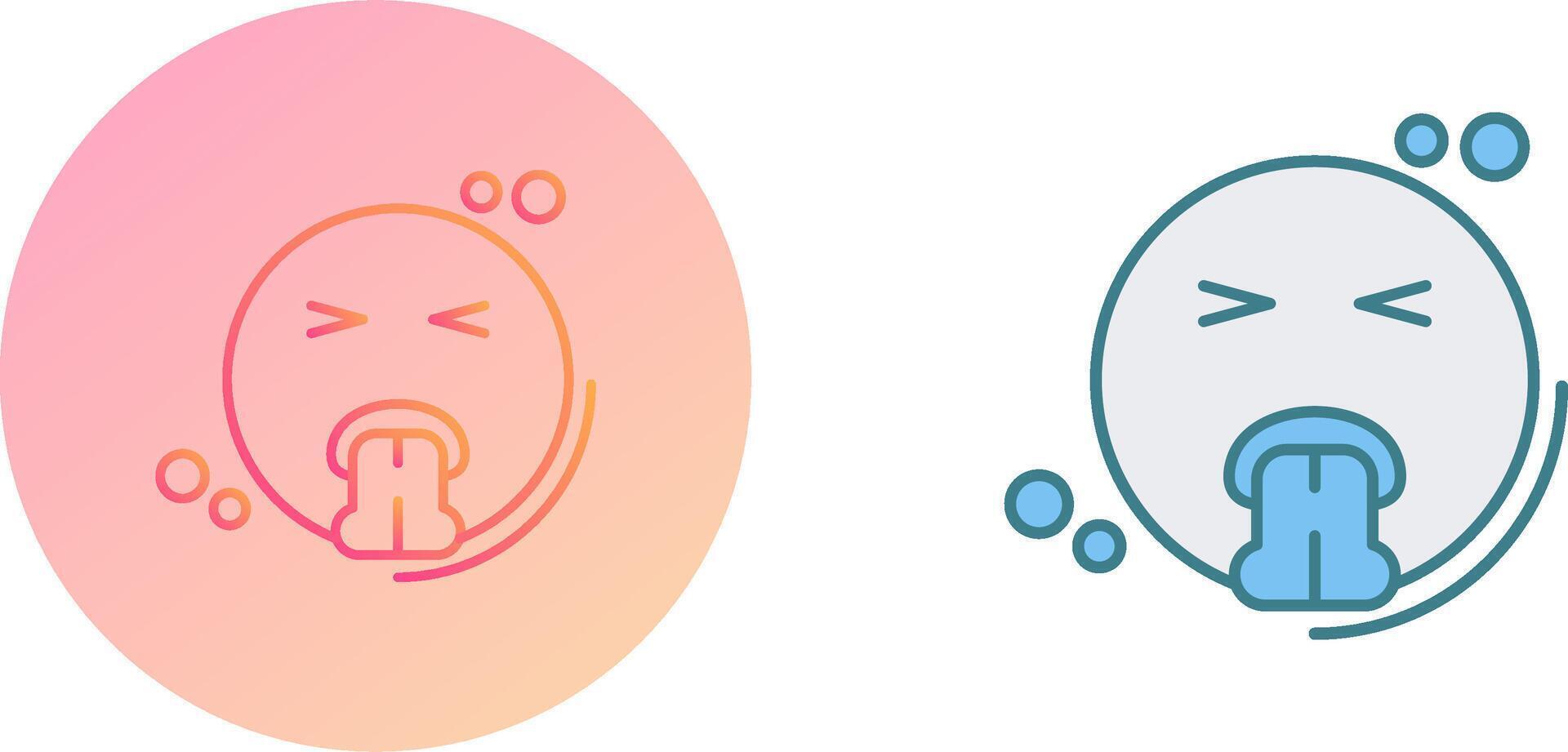 Vomit Icon Design vector