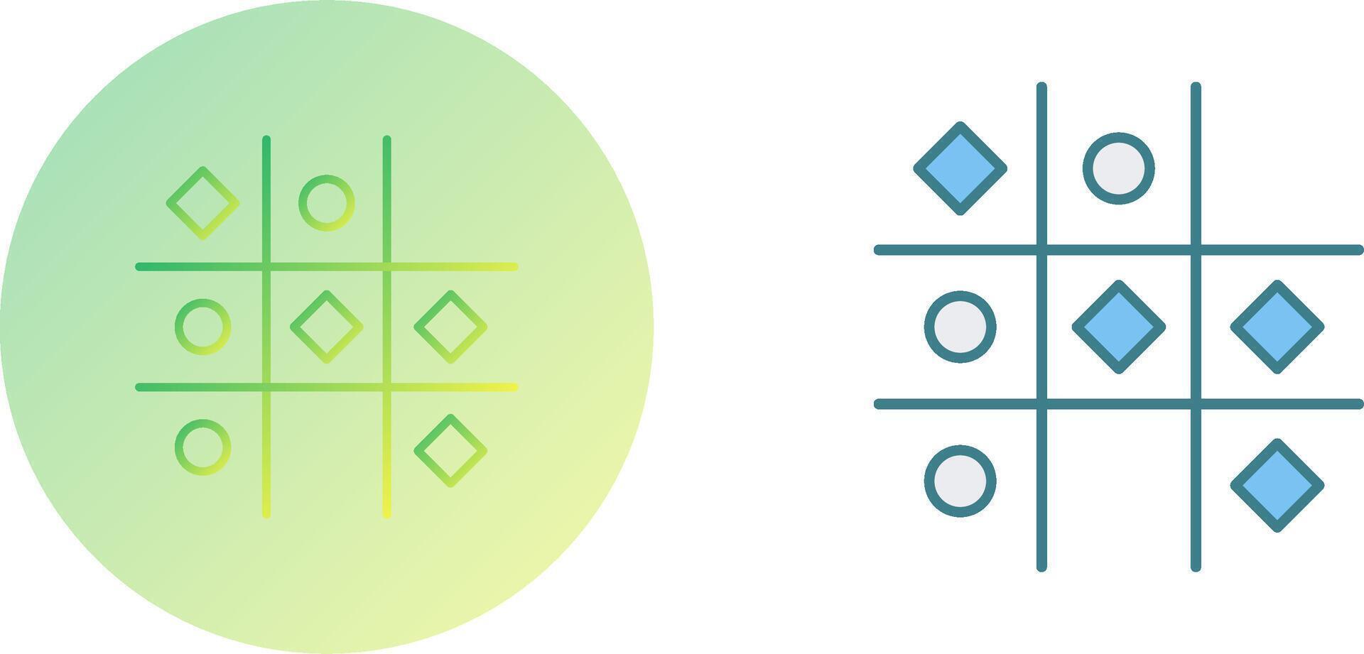 Tic Tac Toe Icon Design vector