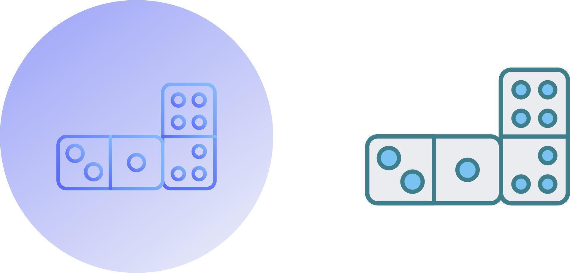 Domino Icon Design vector