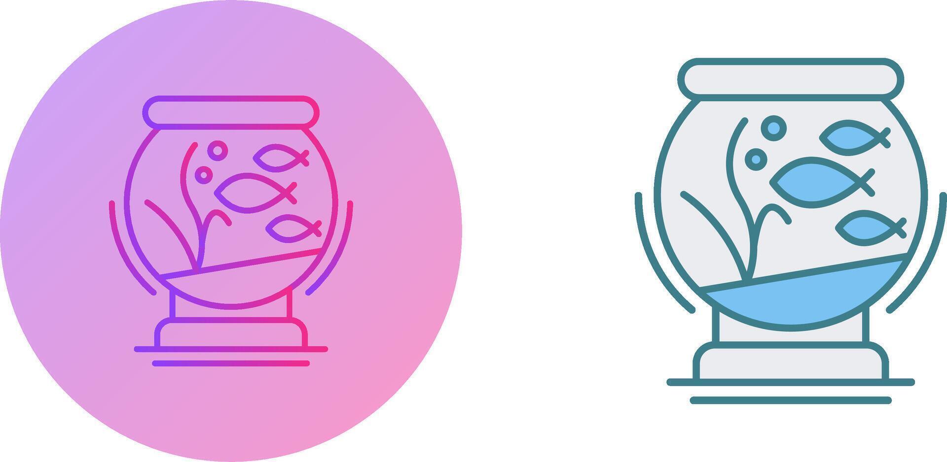 Fishbowl Icon Design vector