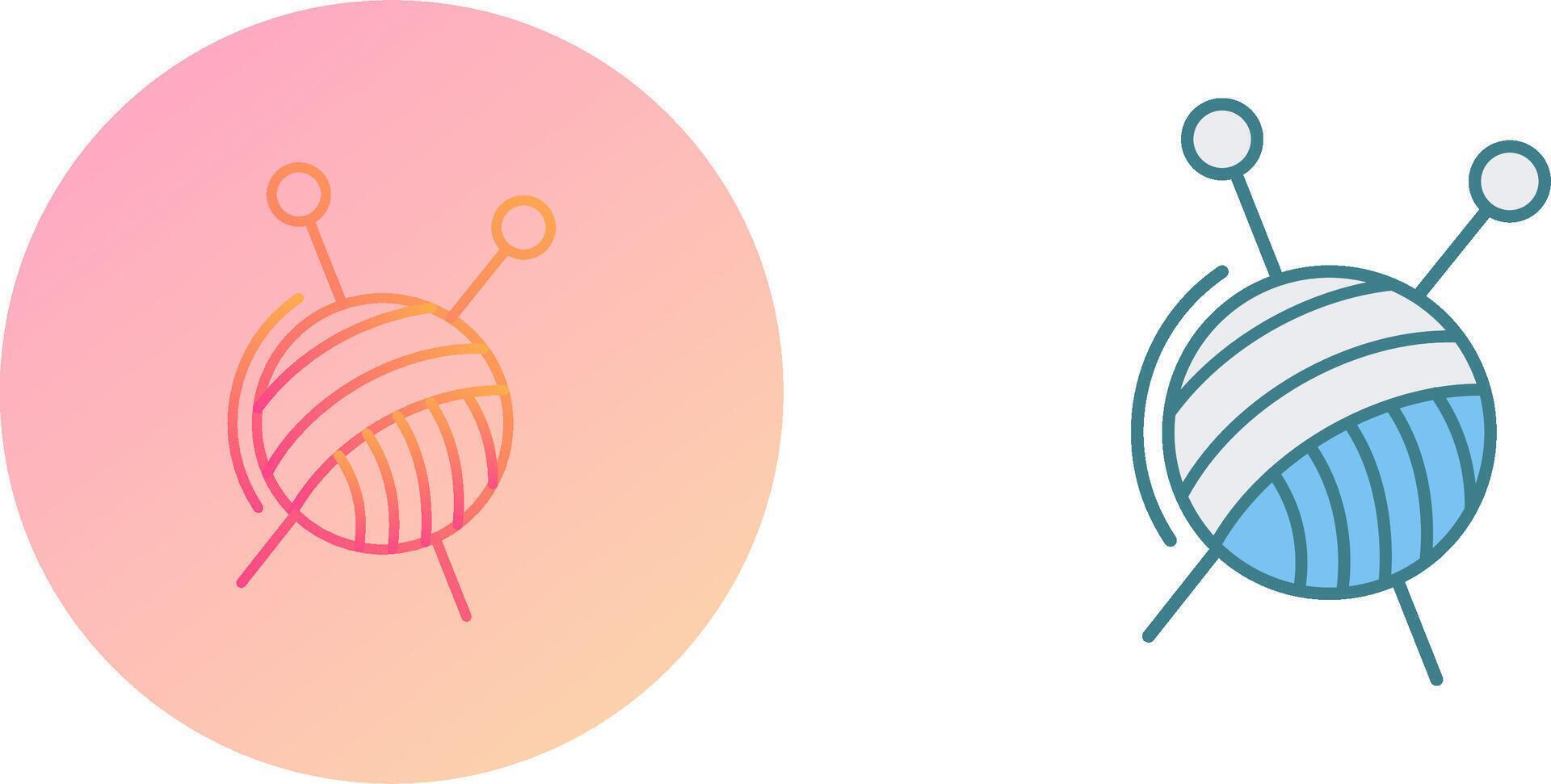 Knitting Icon Design vector
