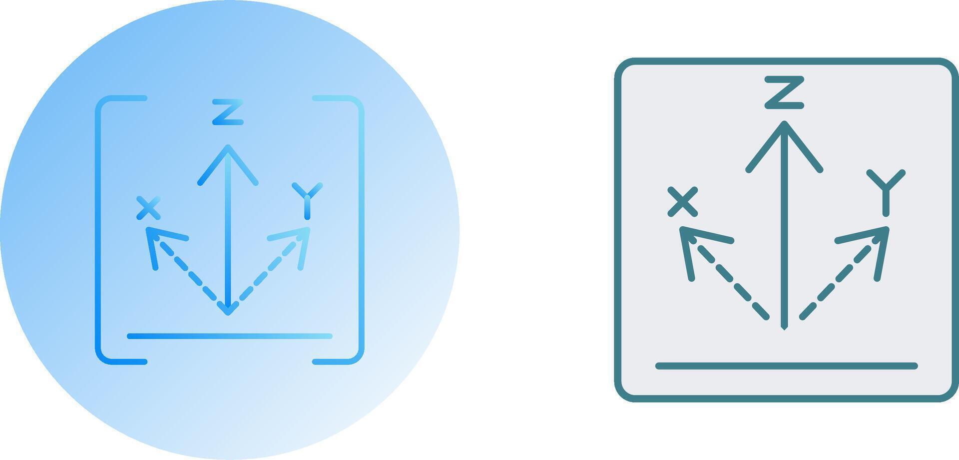 Axis Icon Design vector