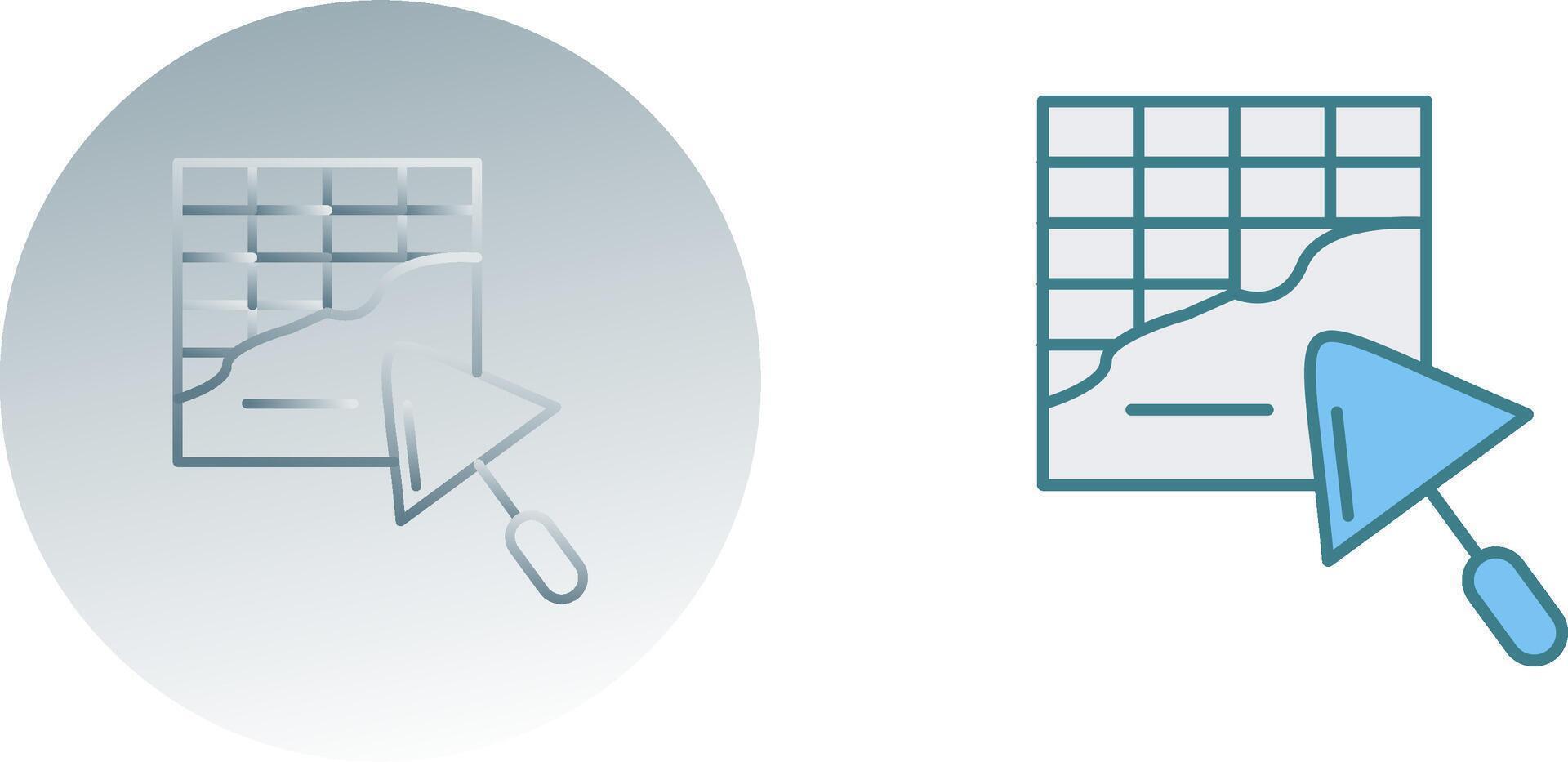 Plastering Icon Design vector