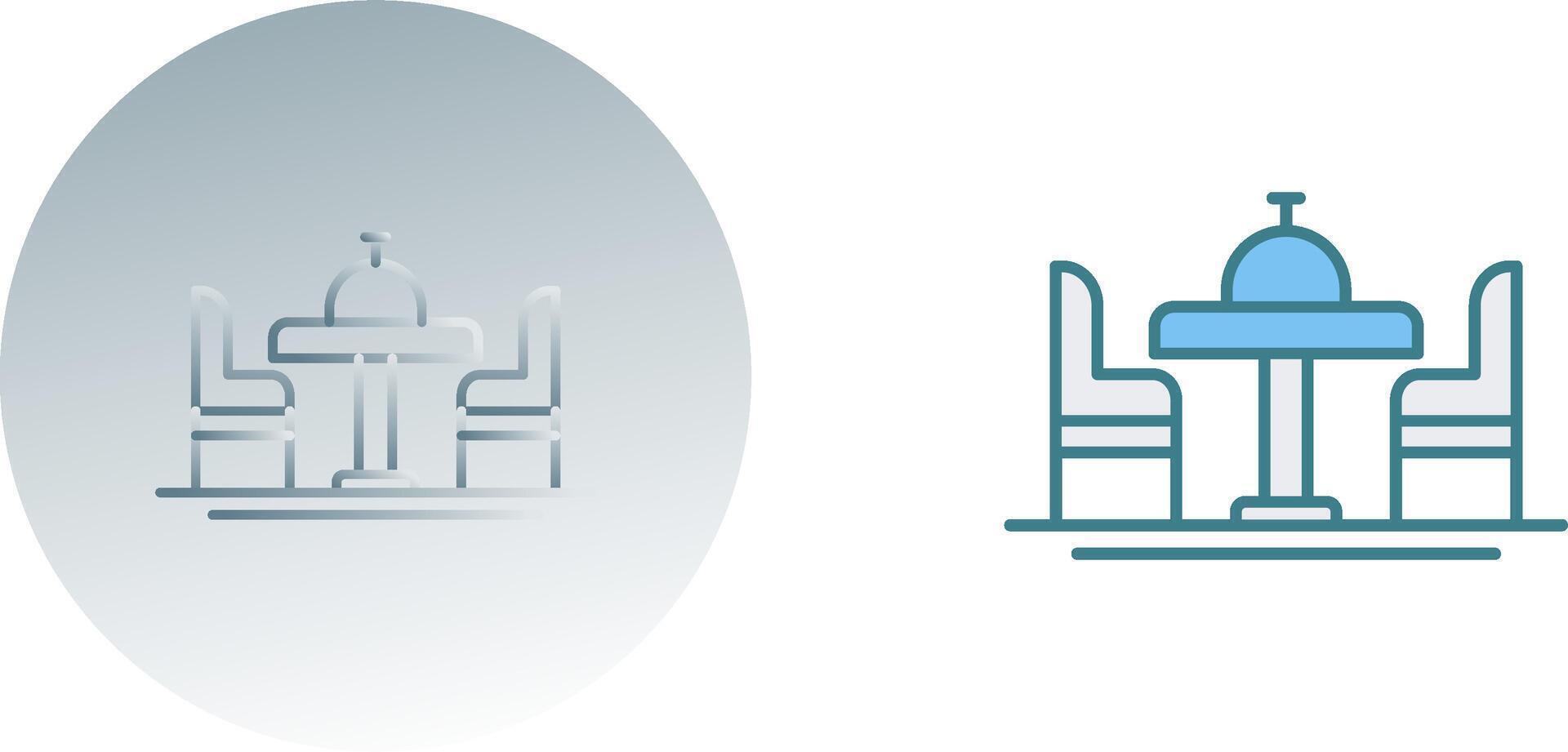 Dinning Table Icon Design vector