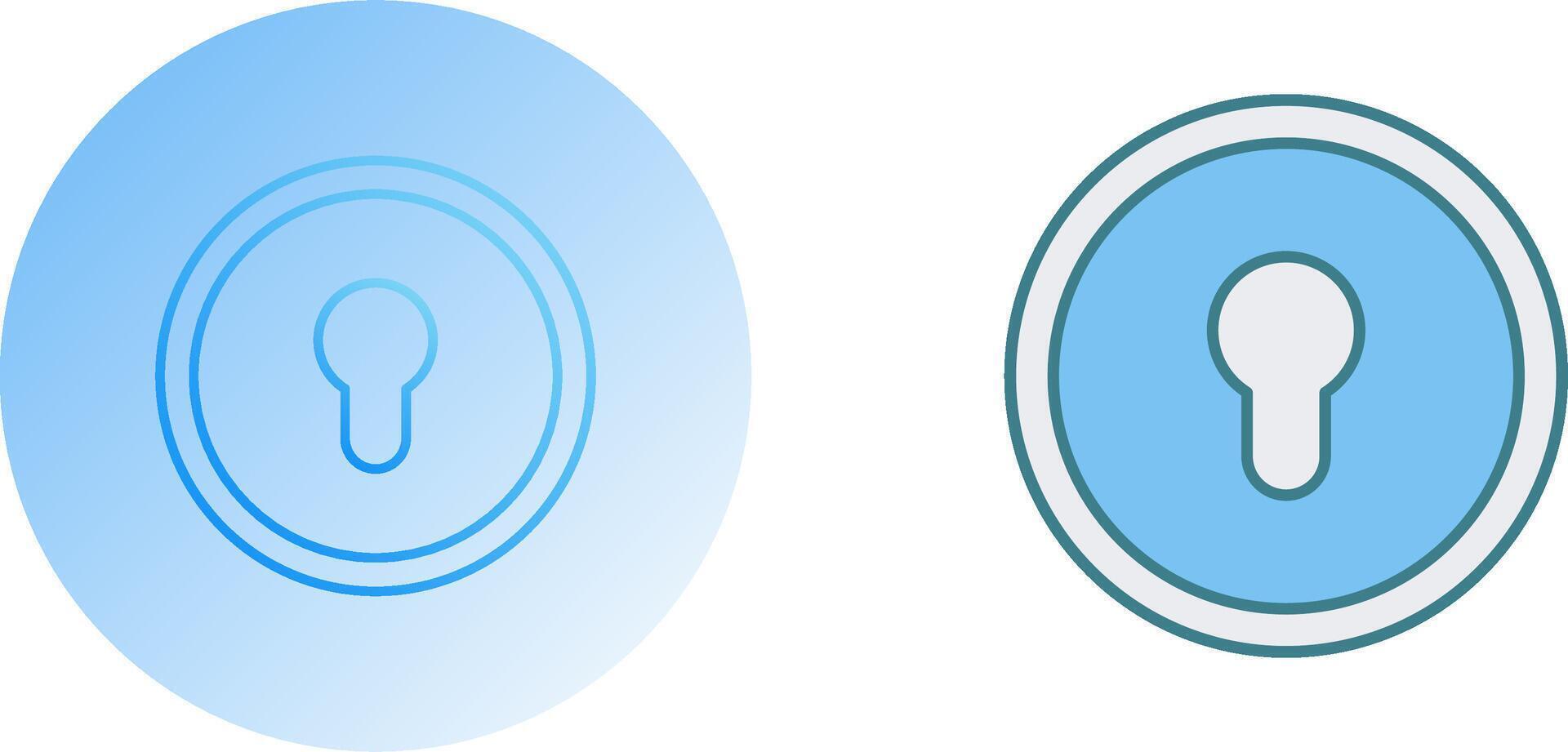 Key Hole Icon Design vector