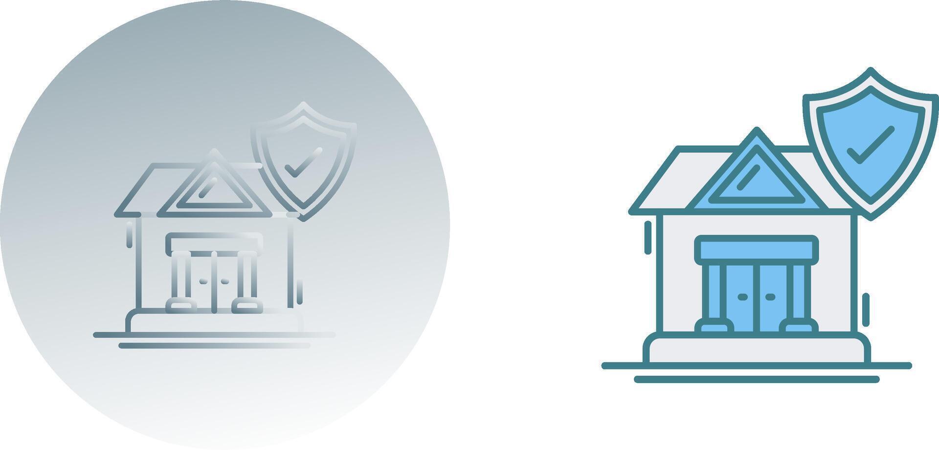 House Protection Icon Design vector