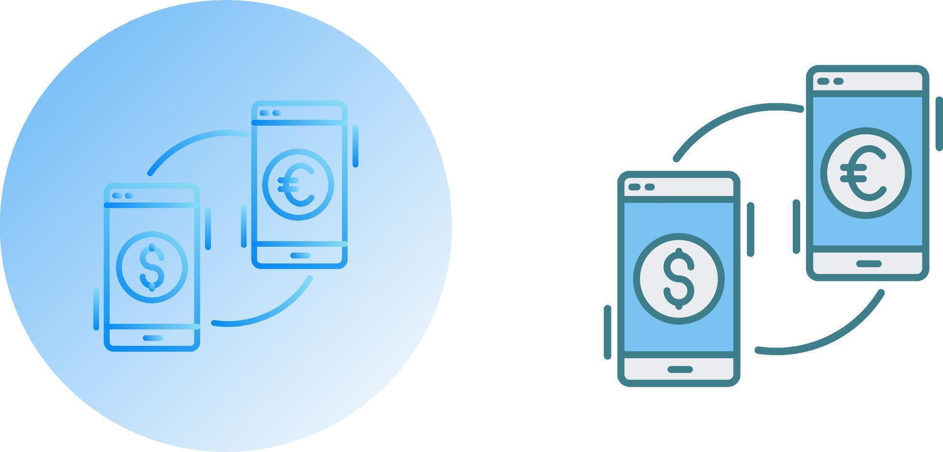 Exchange Icon Design vector