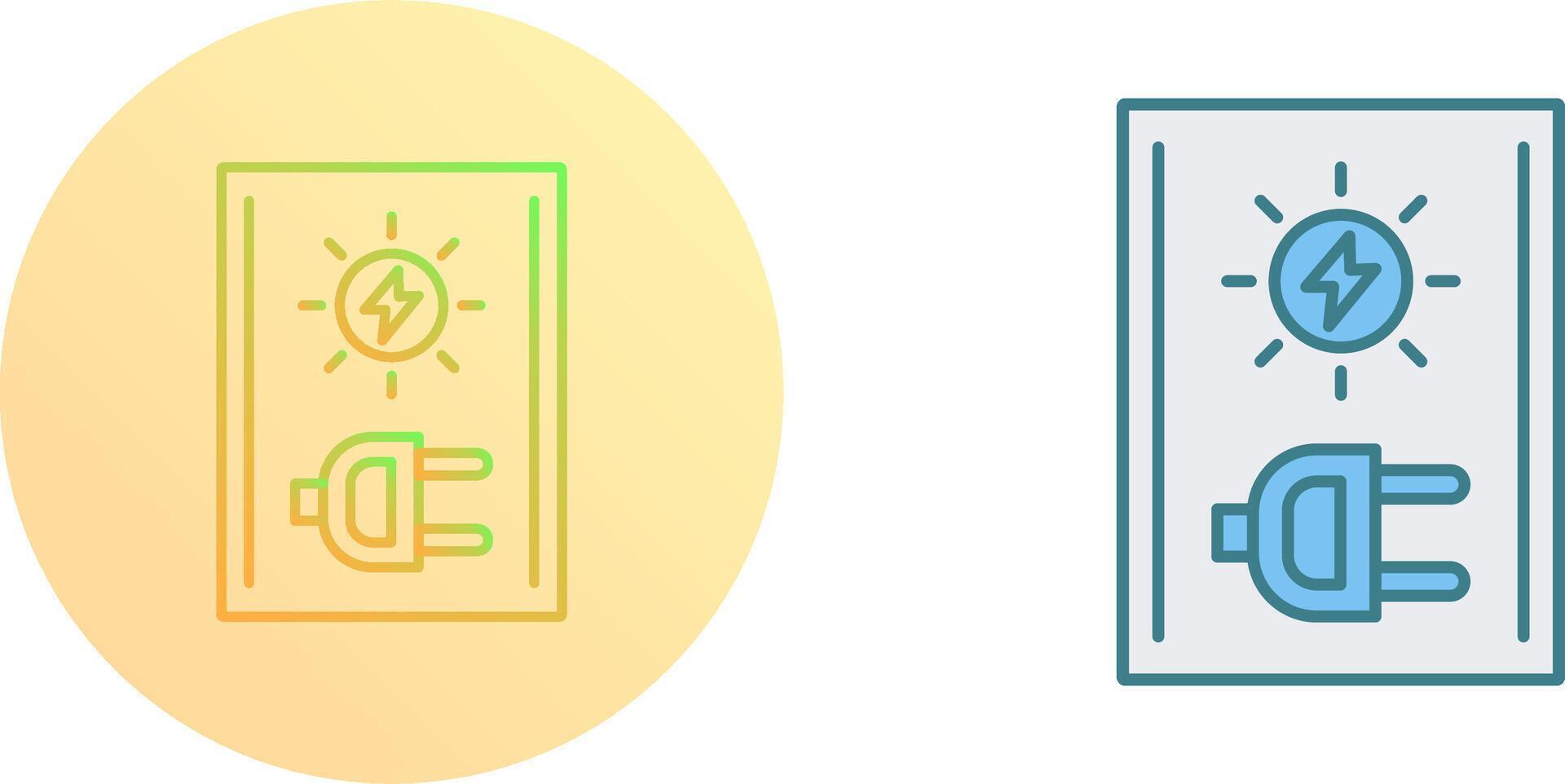 Electricity Icon Design vector