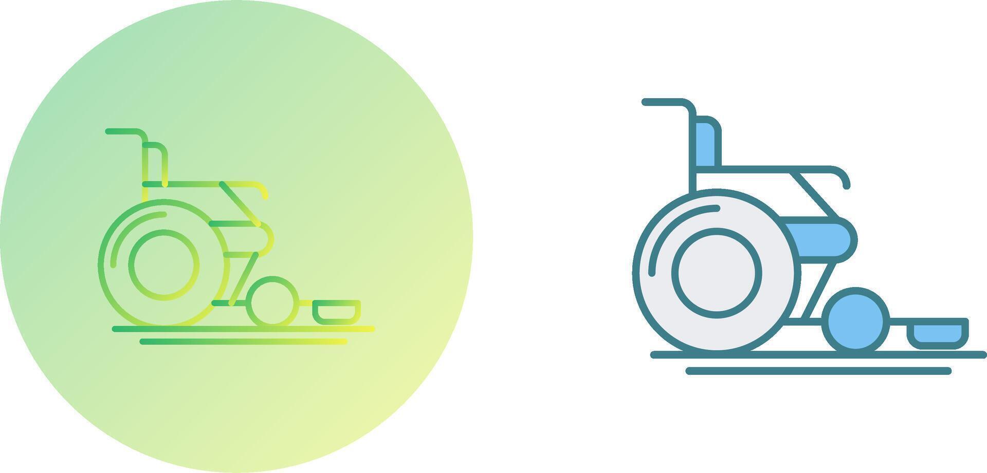 Wheel Chair Icon Design vector