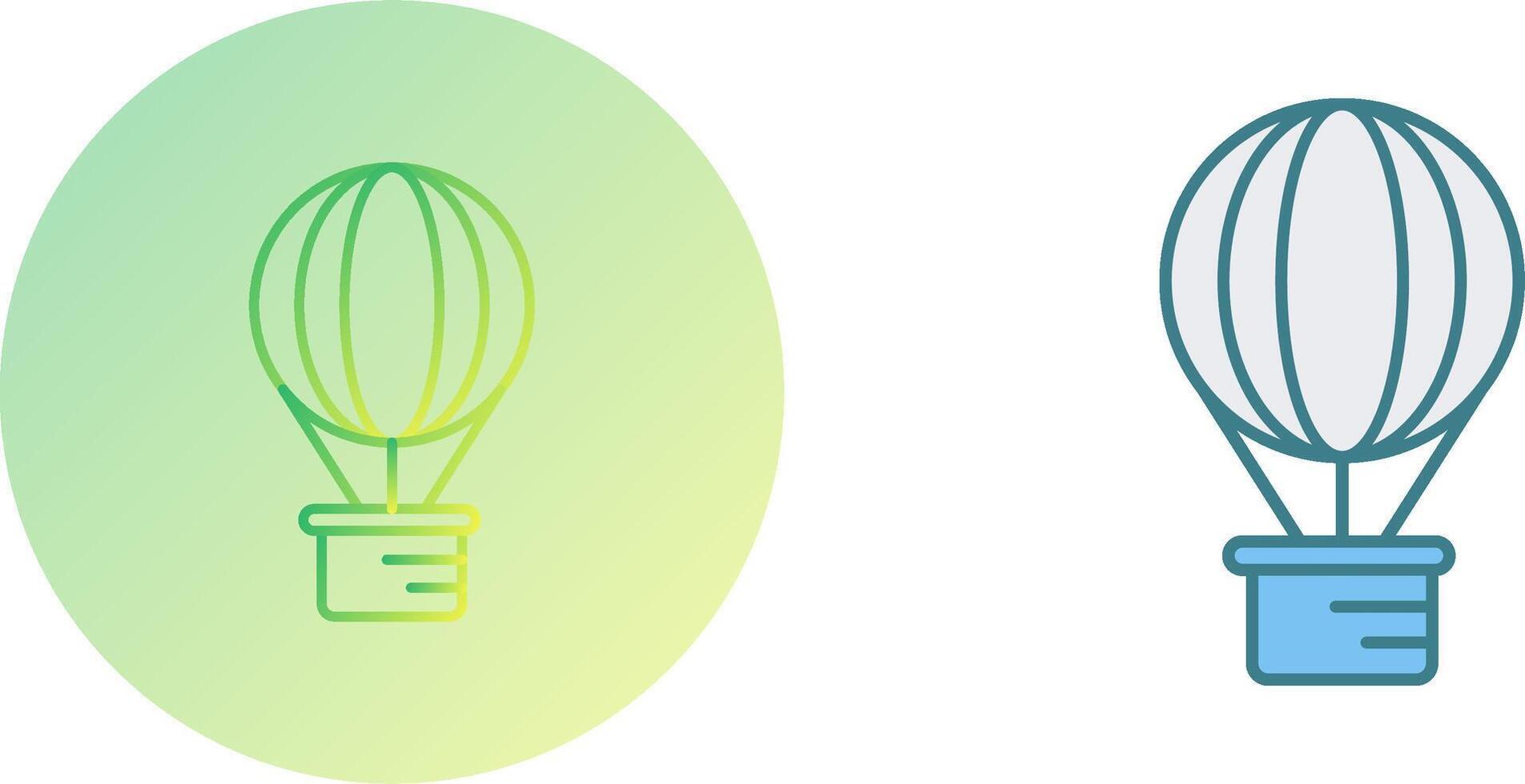 Hot Air Balloon Icon Design vector