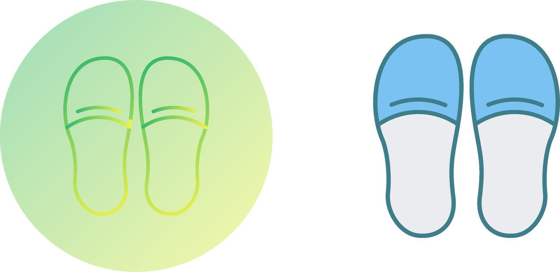 Slippers Icon Design vector