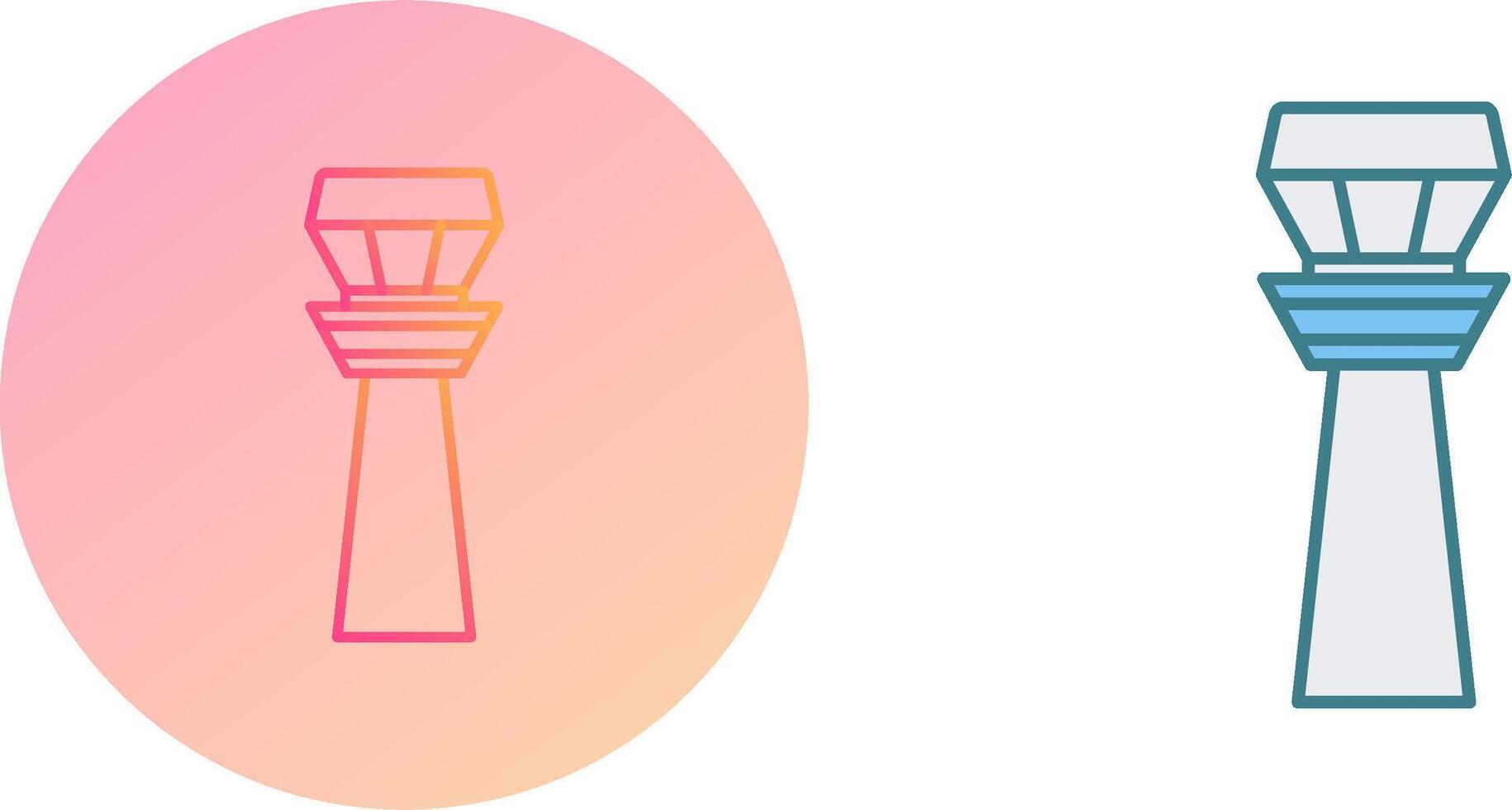 Control Tower Icon Design vector