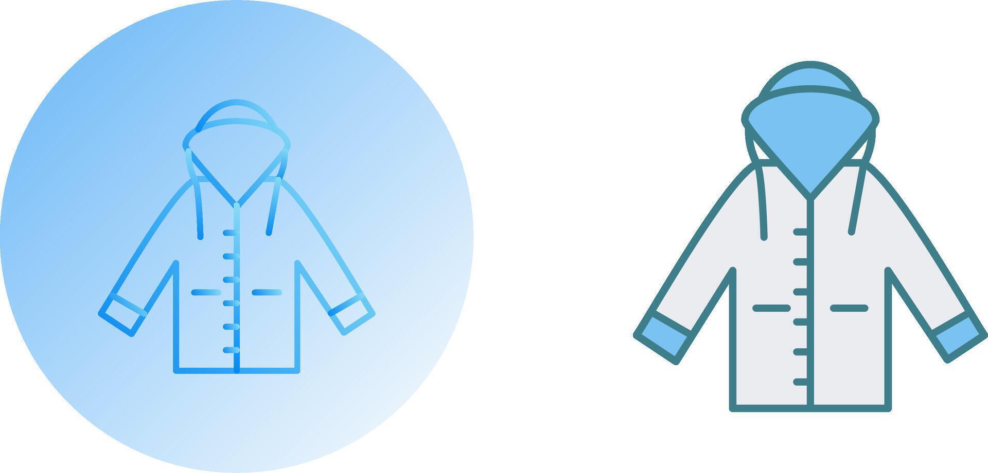 Raincoat Icon Design vector