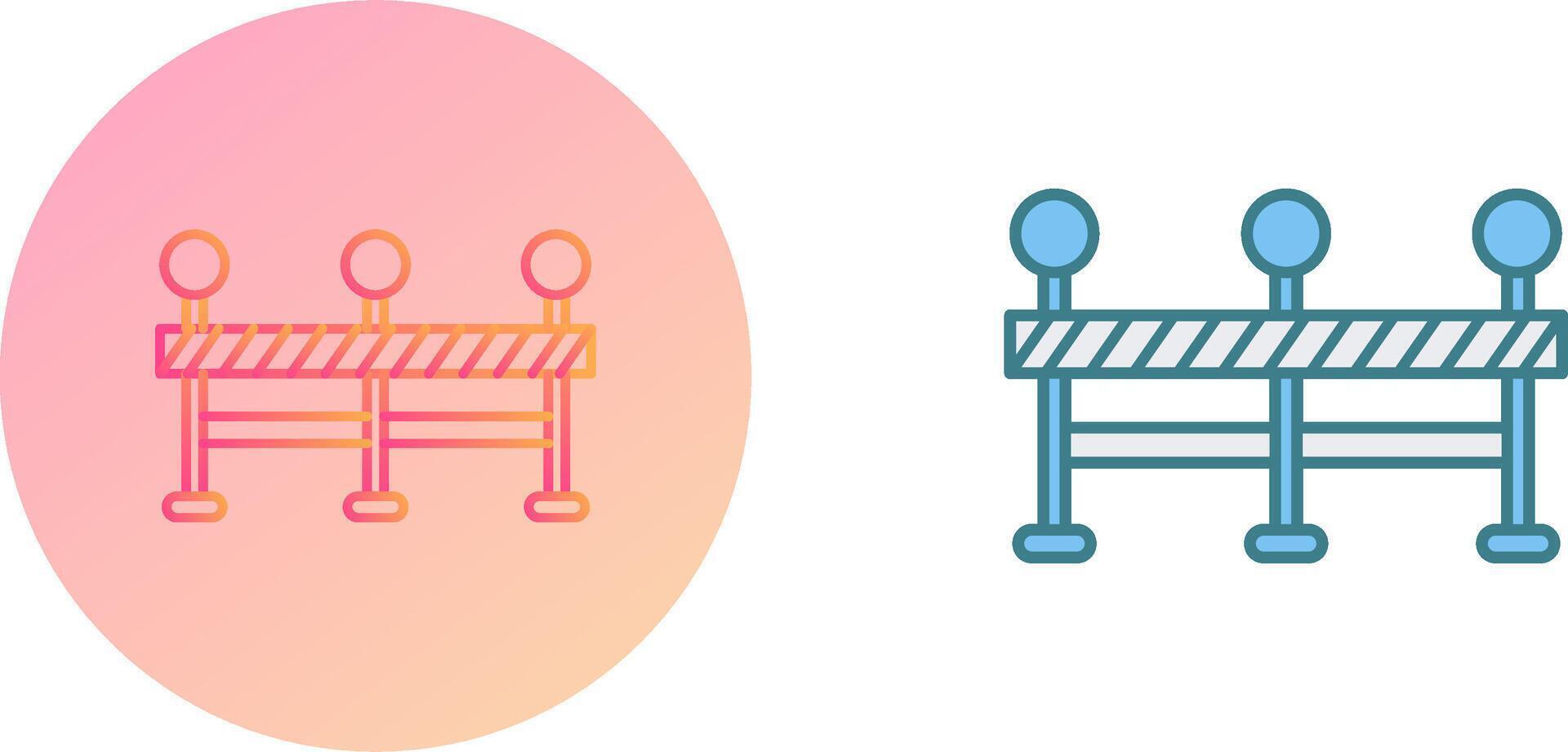 Roadblock Icon Design vector