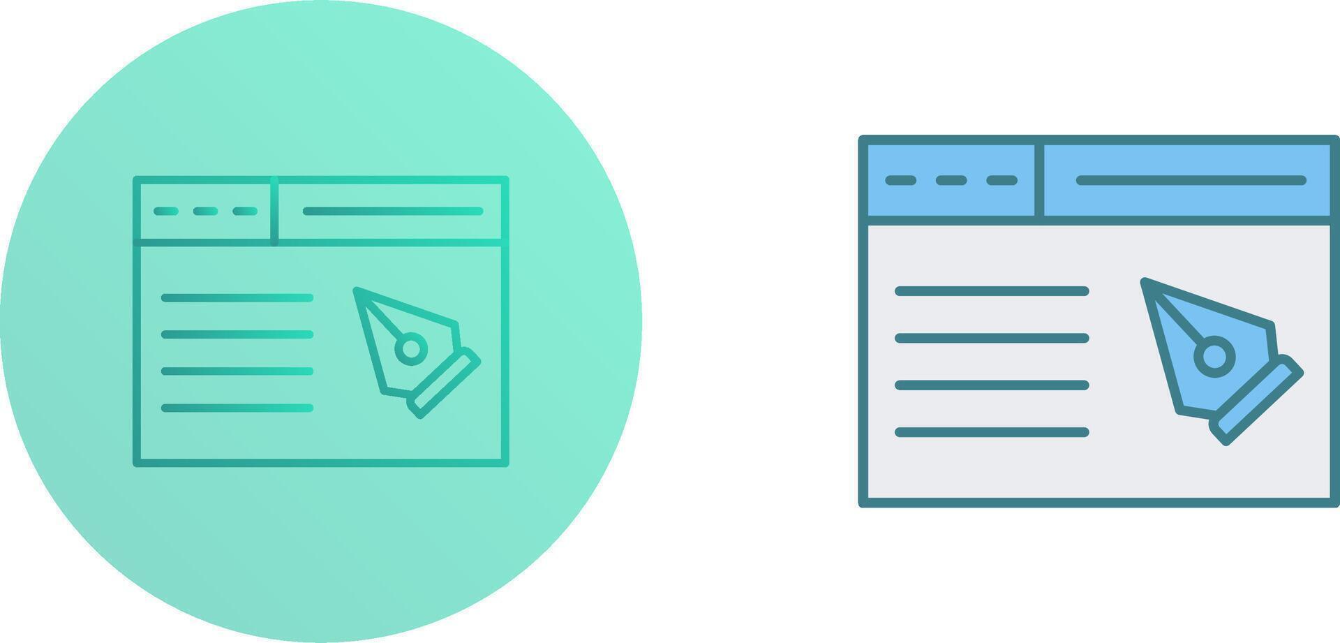 Web Page Icon Design vector