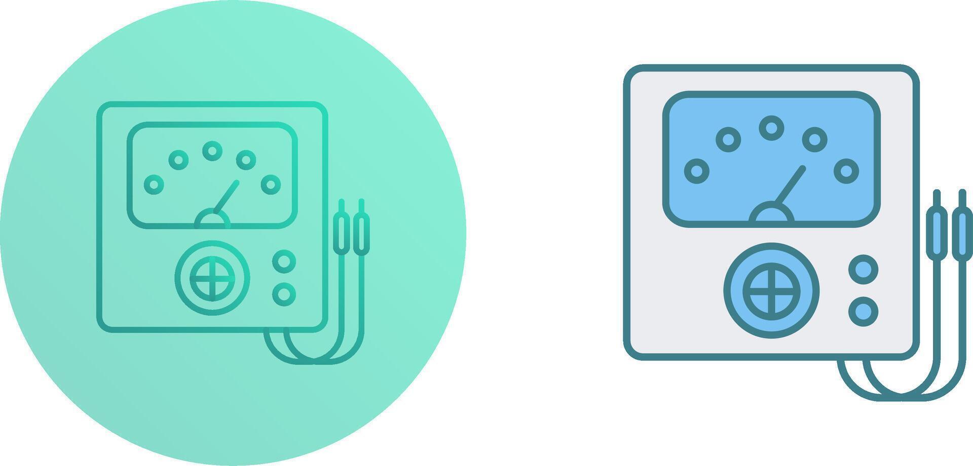 Voltmeter Icon Design vector