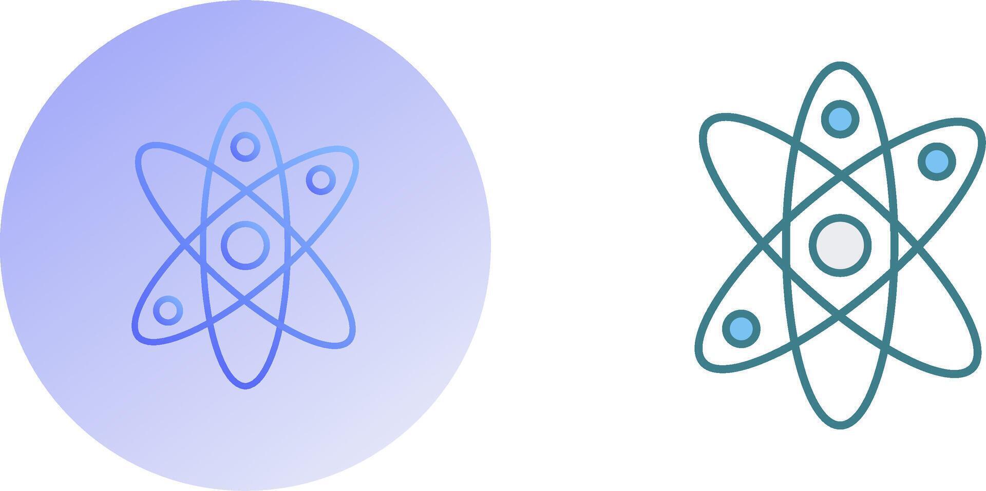 Atom Icon Design vector