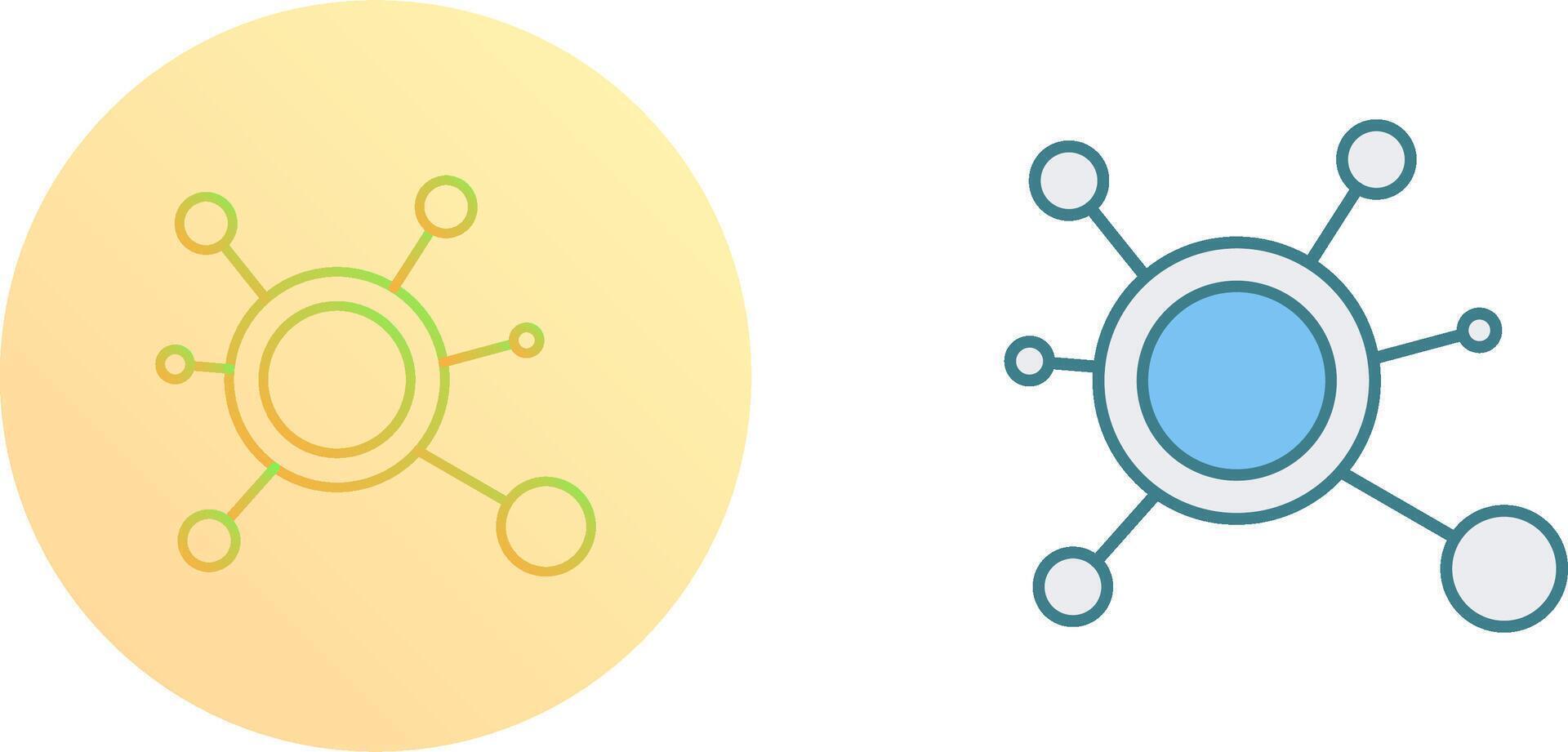 Molecule Icon Design vector