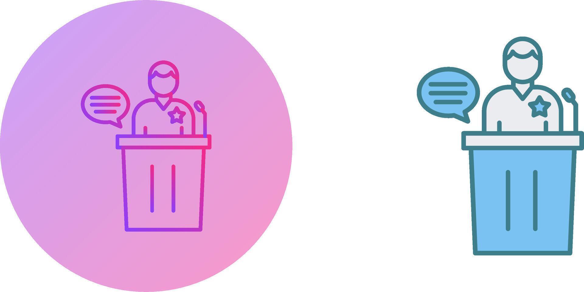 Debate Icon Design vector