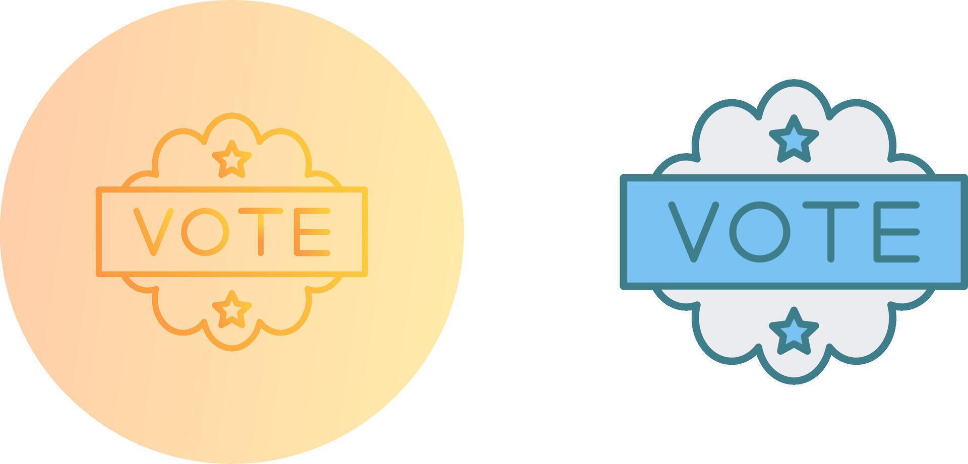 diseño de icono de voto vector