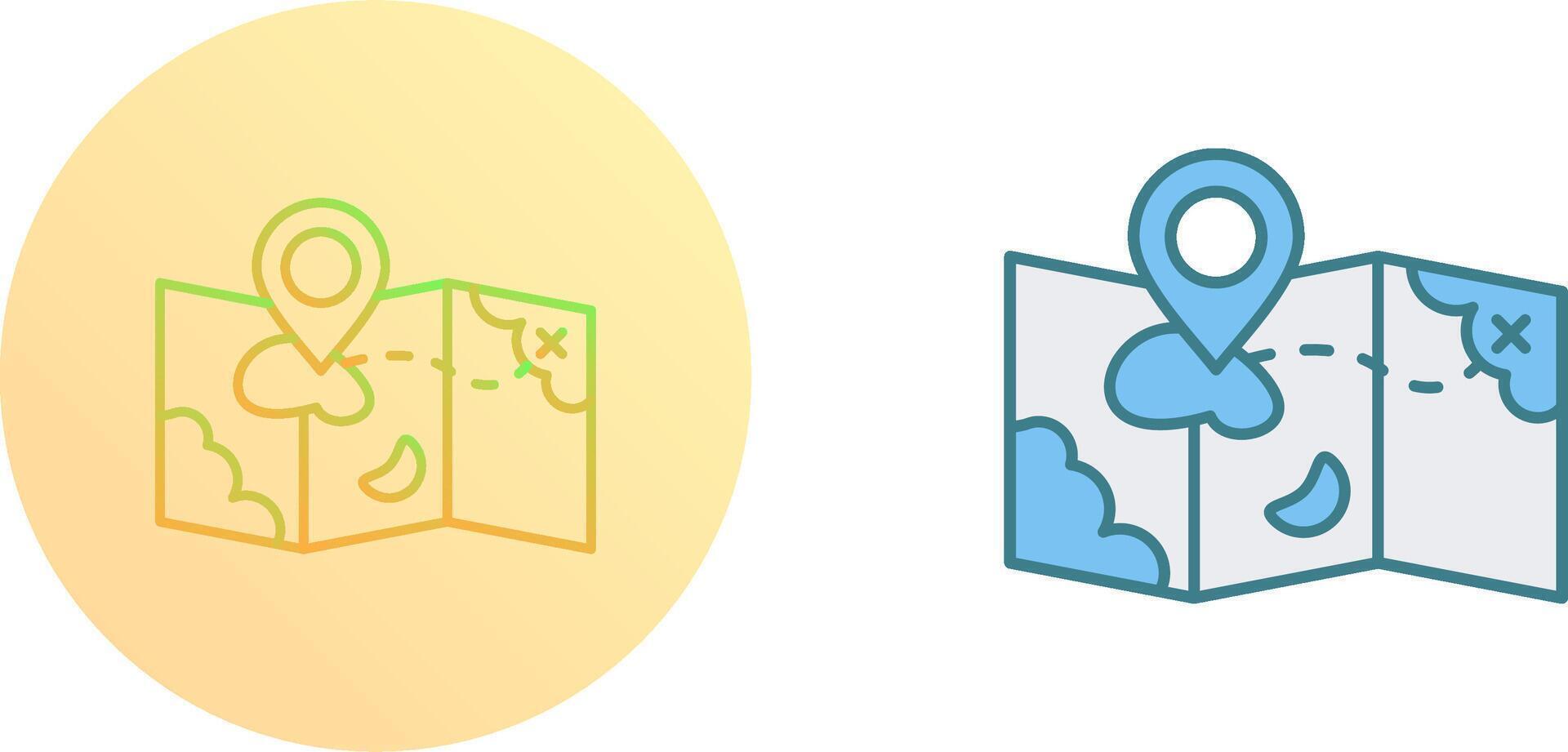 Map Icon Design vector
