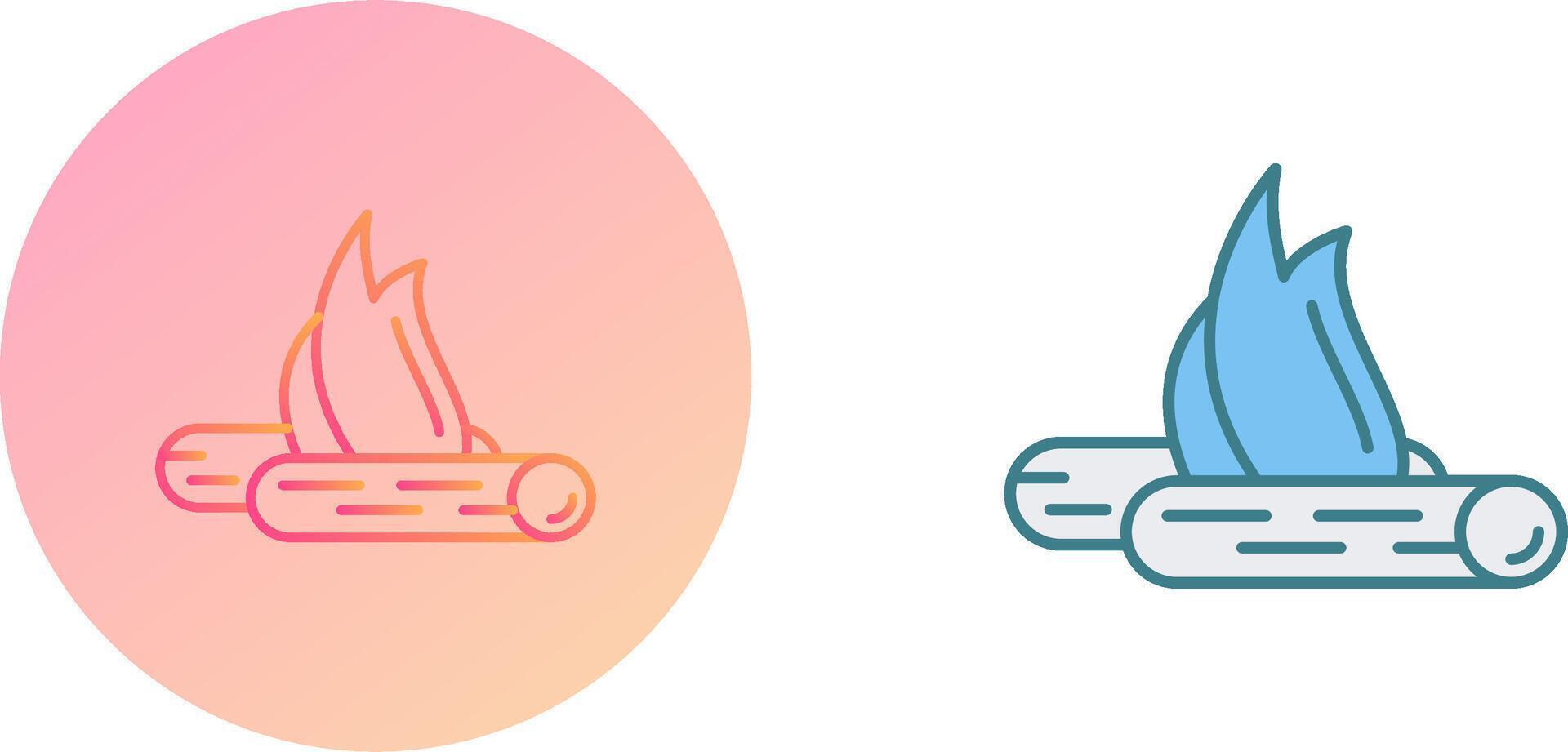 Bon Fire Icon Design vector