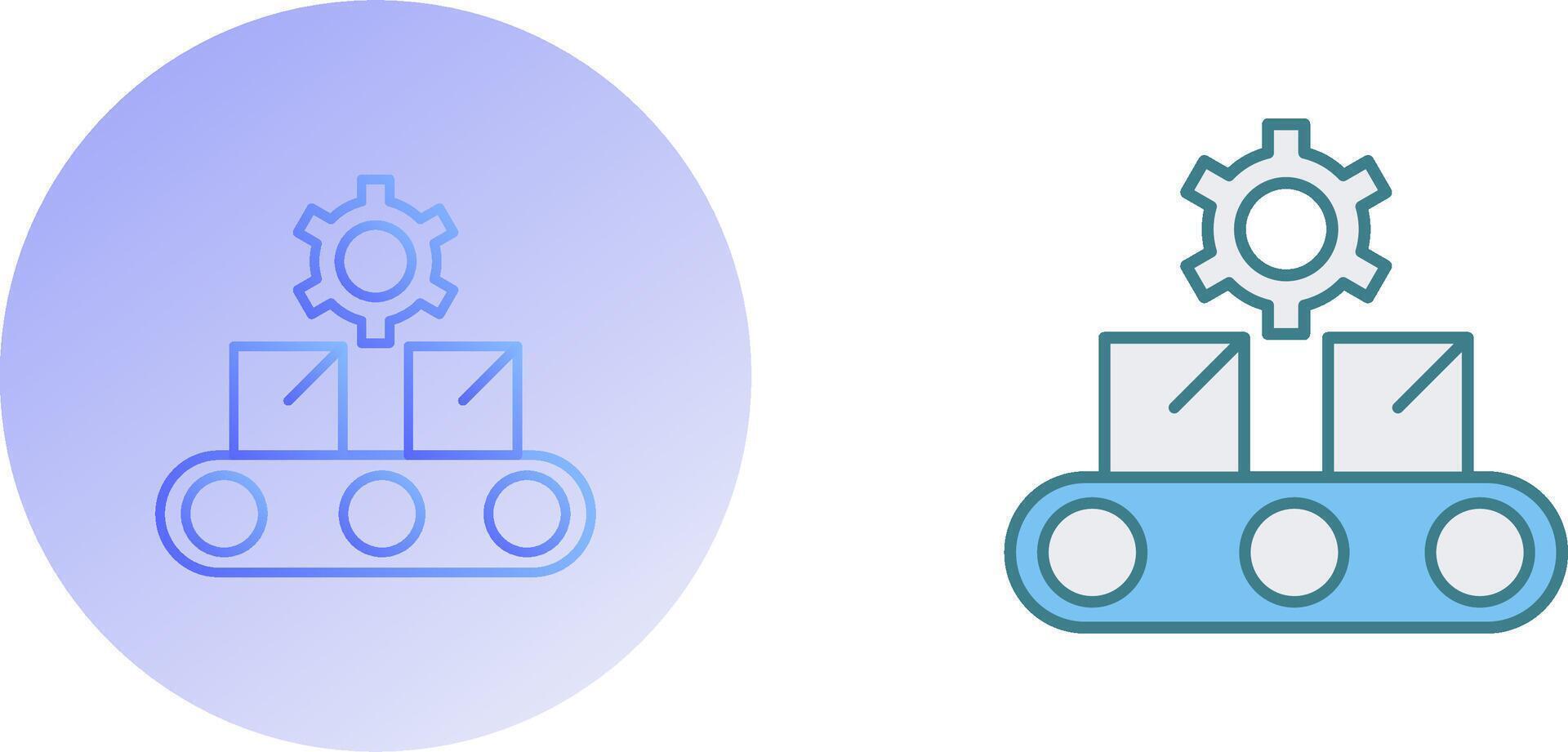 Conveyor Belt Icon Design vector