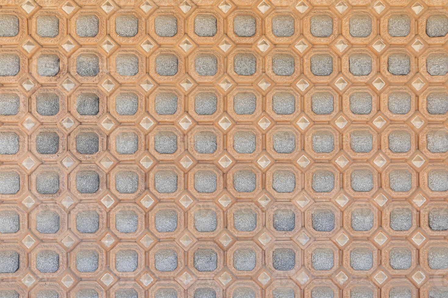 Aged wall background. Grunge surface, brick closeup, vintage pattern photo