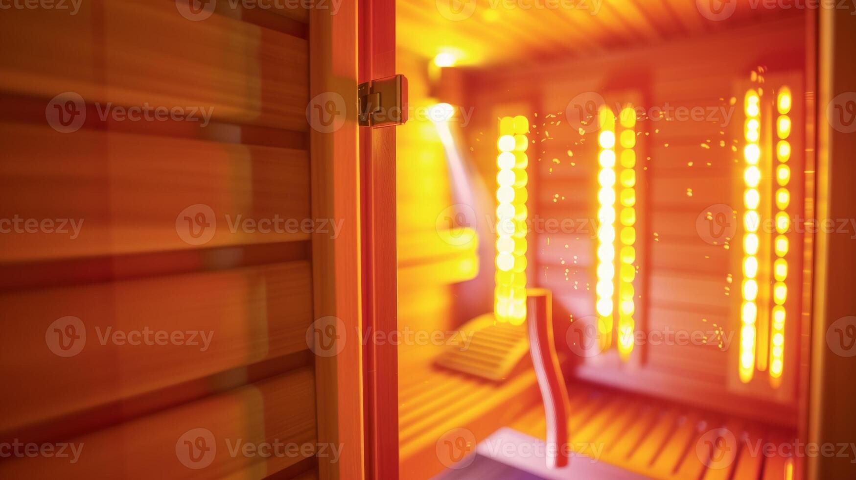 An infrared sauna session used as a complement to traditional physical therapy providing an extra boost to the healing process. photo