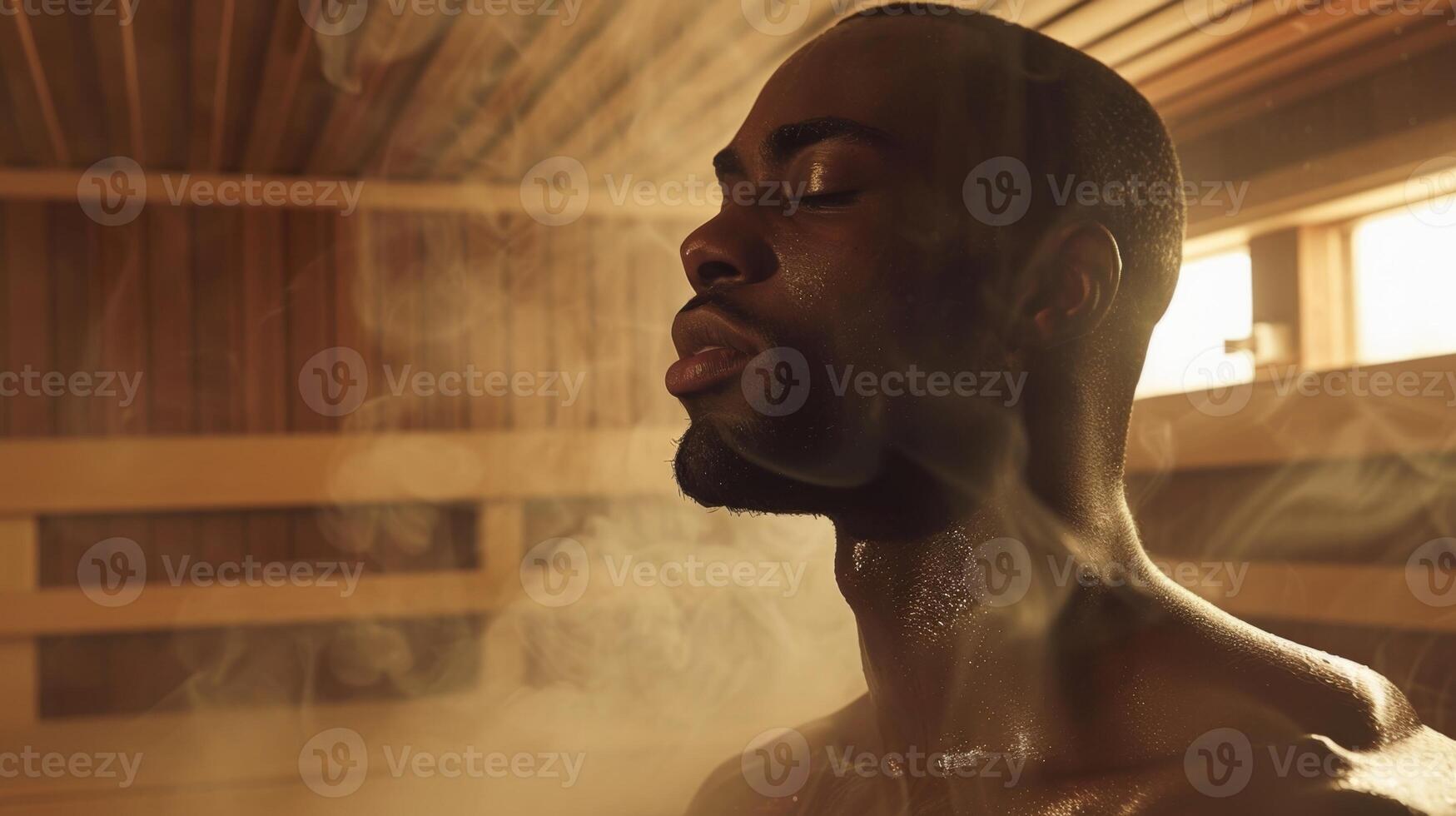 As the sauna heats up the athlete takes deep breaths and envisions their goals for the upcoming season. photo