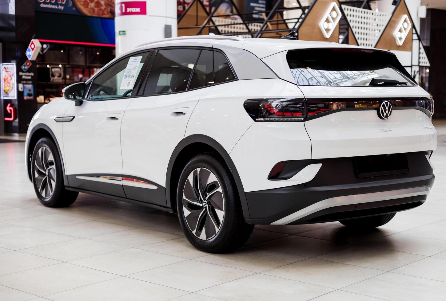 Minsk, Belarus, May 3, 2024 - Electric vehicle Volkswagen ID.4. photo