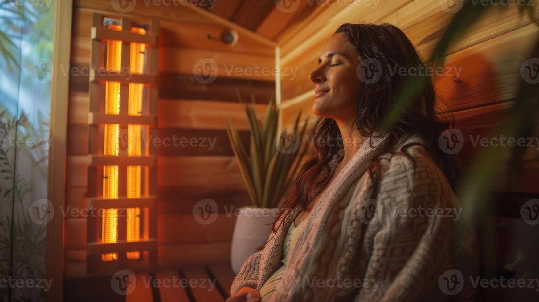 A woman shares her heartfelt gratitude for the supportive community she has found in her local infrared sauna studio where members share their stories and support each others health photo
