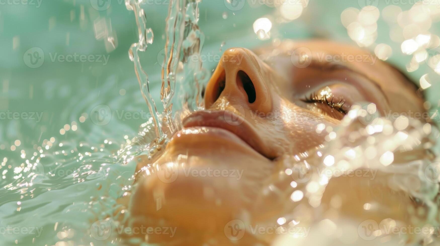 The sensation of rejuvenation and detoxification as the body sweats out toxins. photo