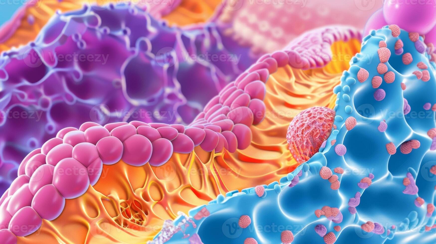 A colorful diagram showing how infrared heat stimulates collagen production in the skin. photo