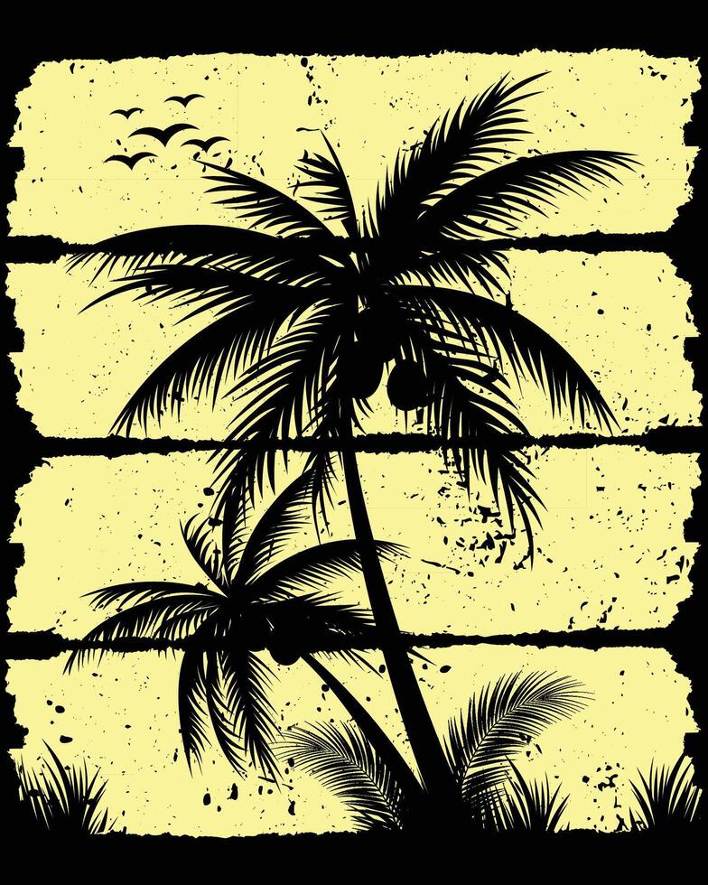 diseño de camiseta de verano vintage vector