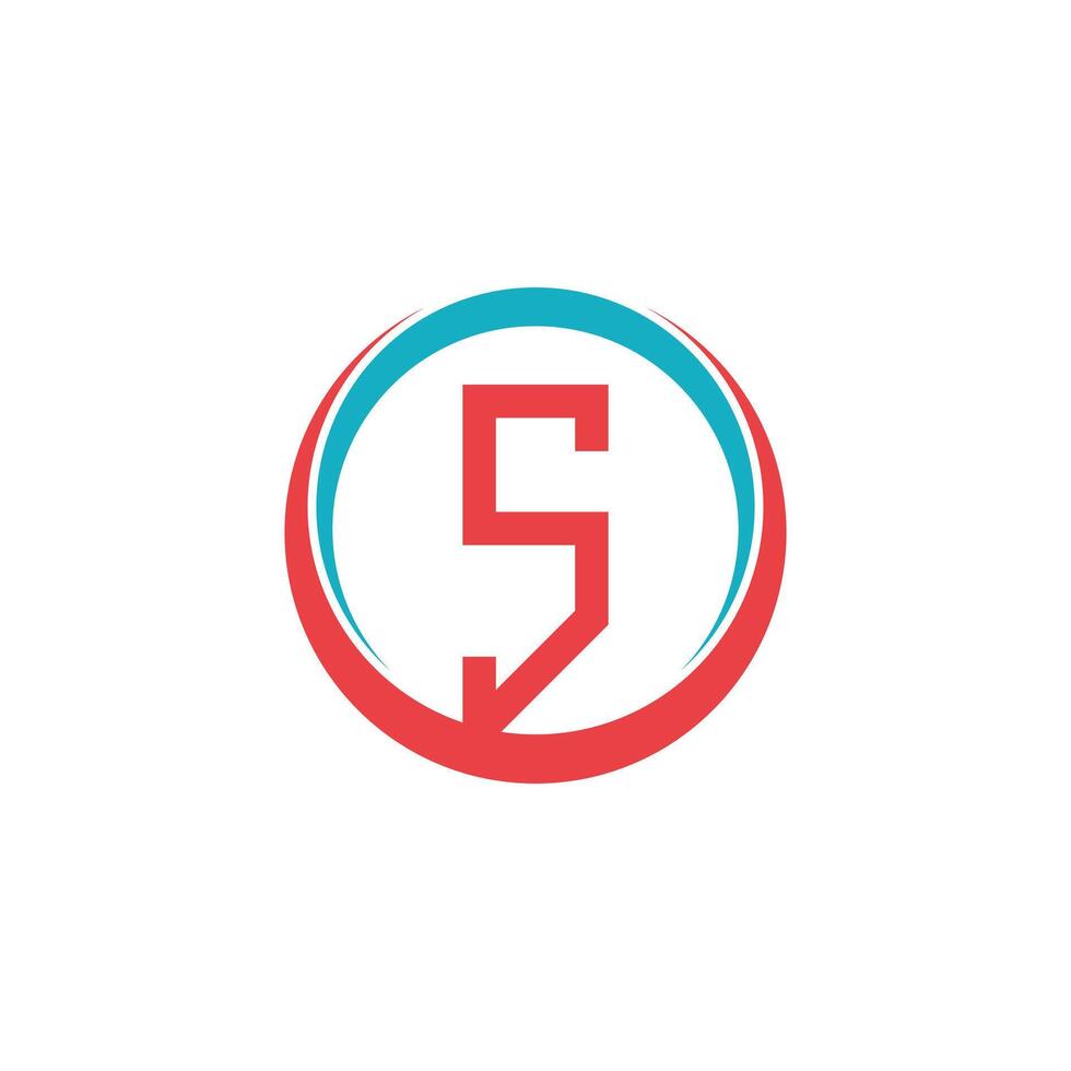 Letter logo S unique concept Premium vector