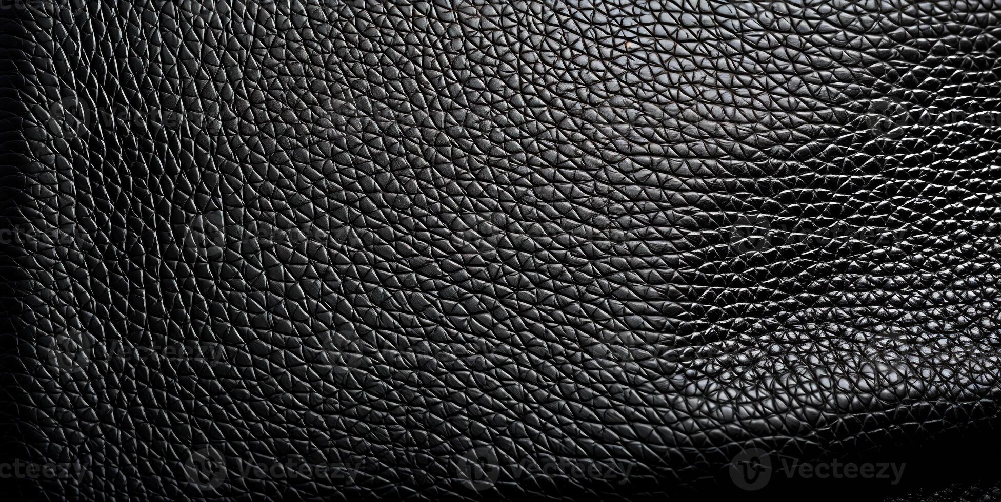AI generated black leather texture Generative AI photo