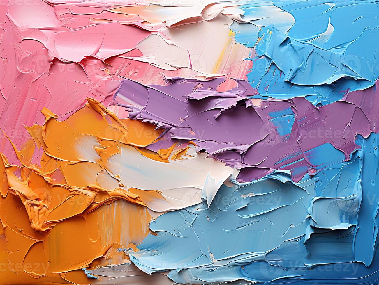 AI generated Closeup of abstract rough colorful multicolored Generative AI photo
