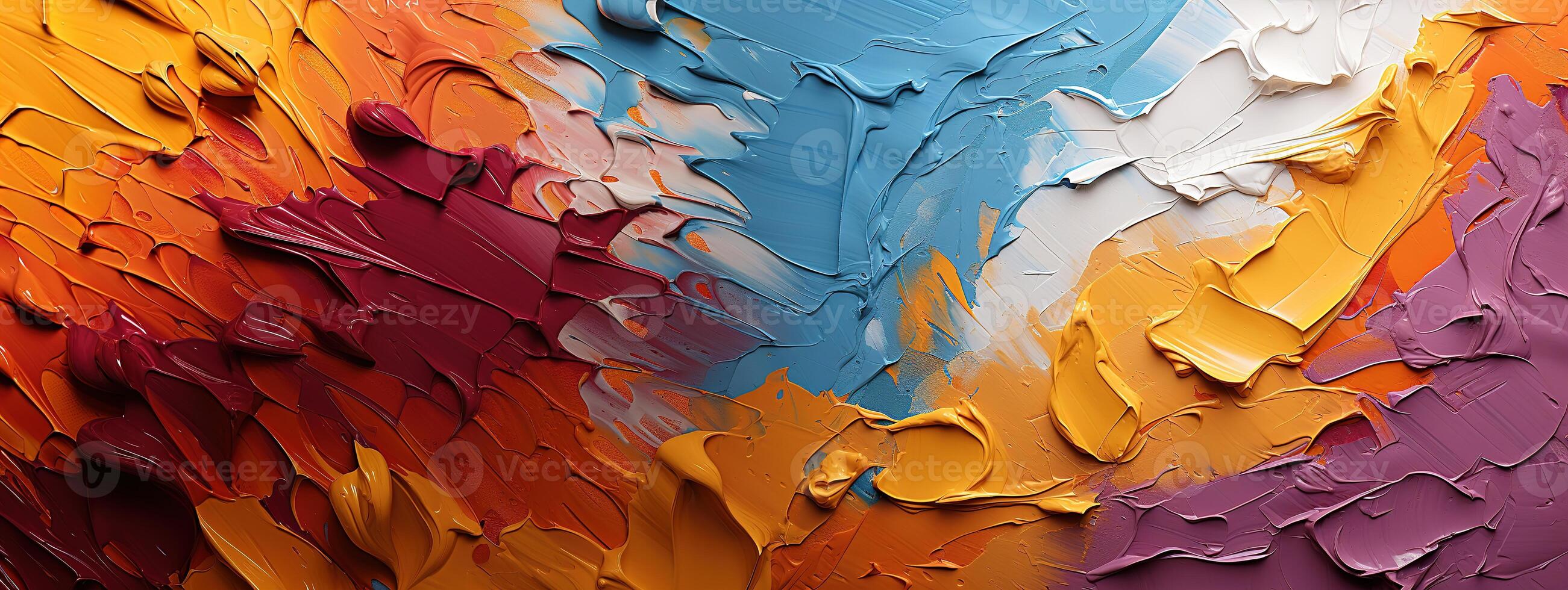 AI generated Closeup of abstract rough colorful multicolored Generative AI photo