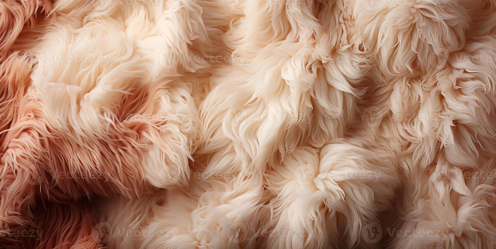 AI generated sheepskin texture Generative AI photo