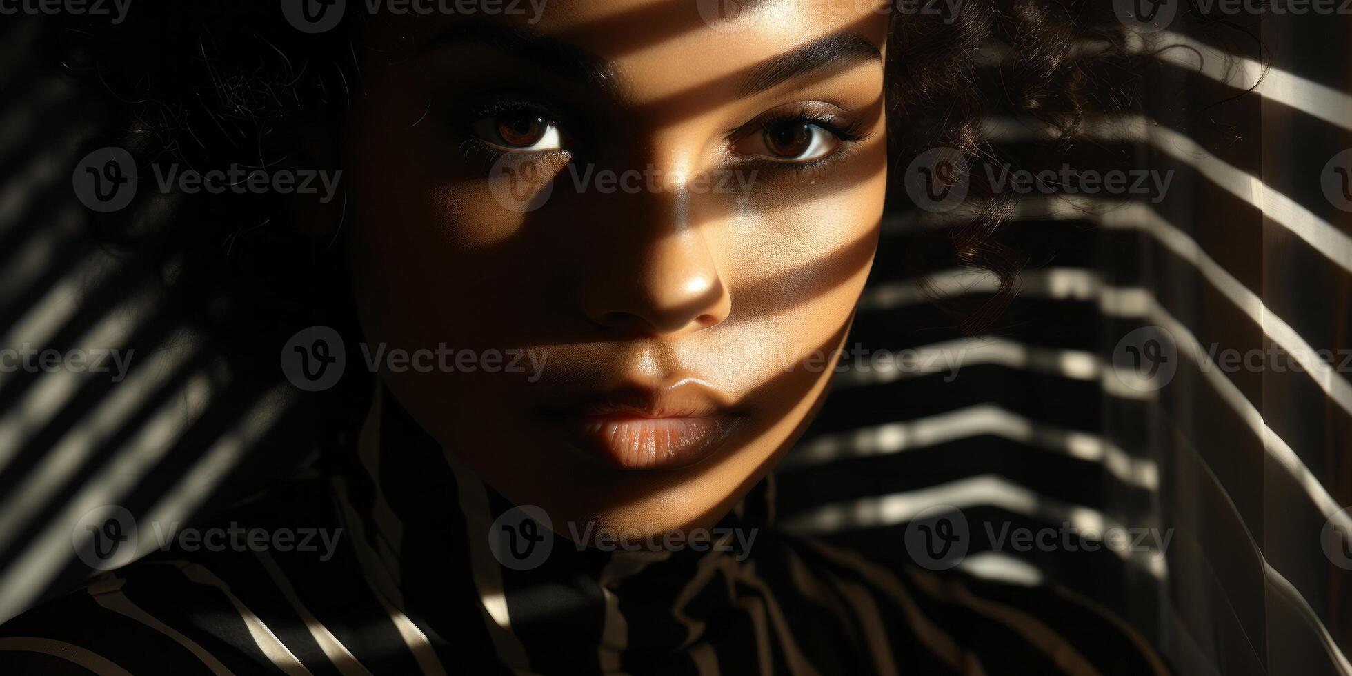 AI generated close-up portrait of a girl Generative AI photo