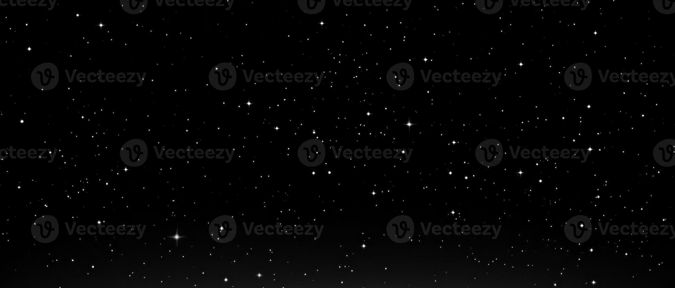 AI generated Dark starry sky banner Generative AI photo