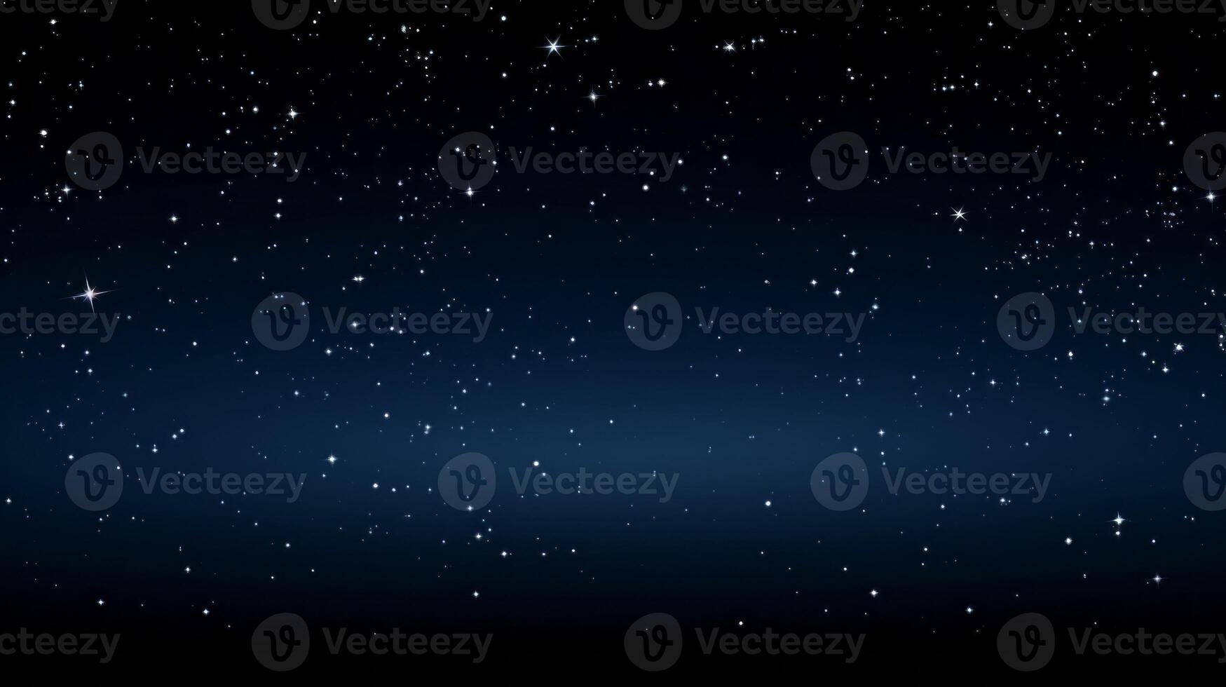 AI generated Dark starry sky banner Generative AI photo