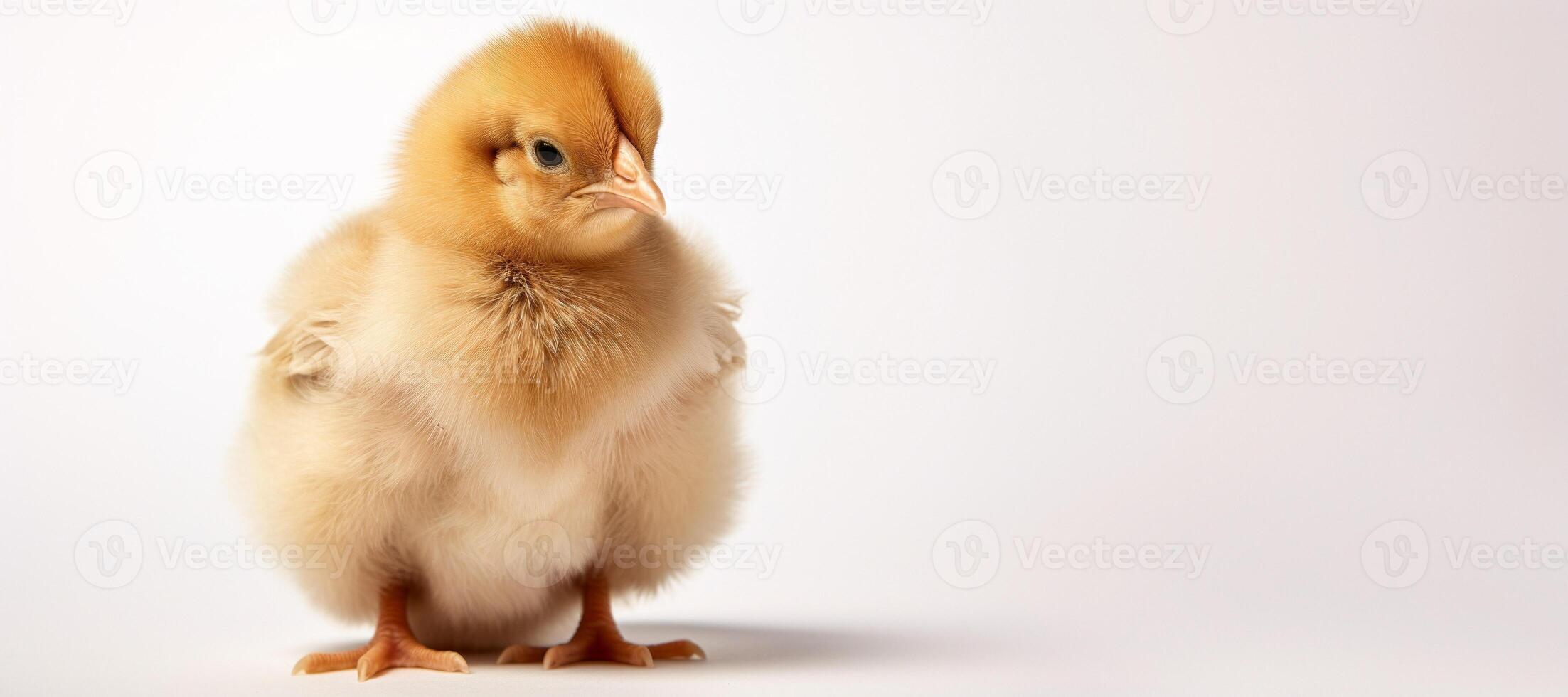 AI generated chicken on a white background Generative AI photo