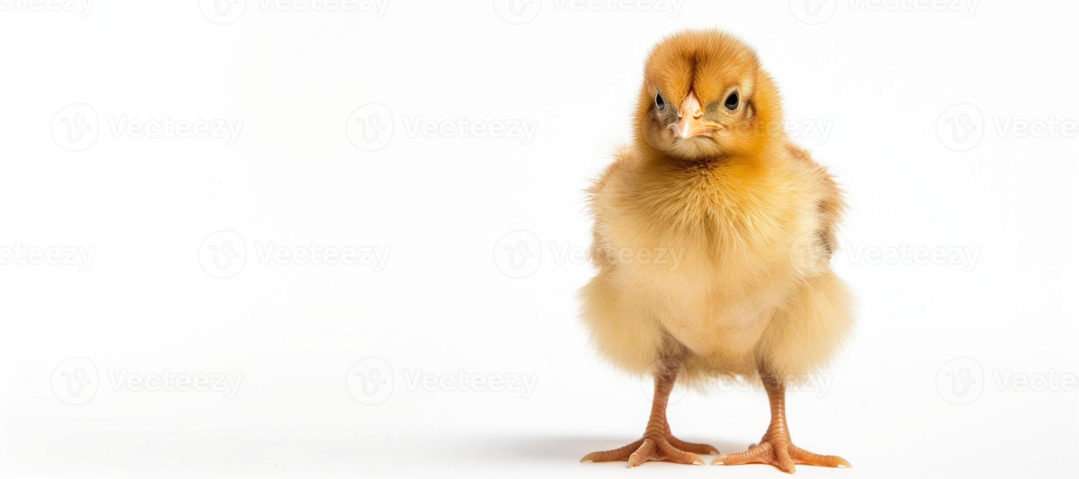 AI generated chicken on a white background Generative AI photo