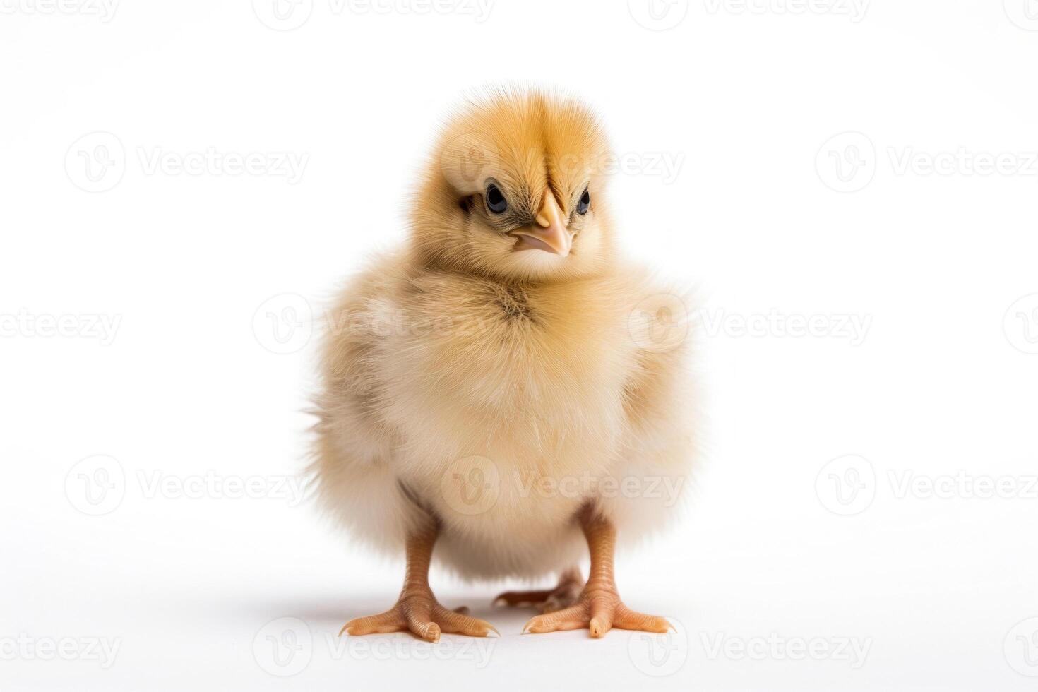 AI generated chicken on a white background Generative AI photo