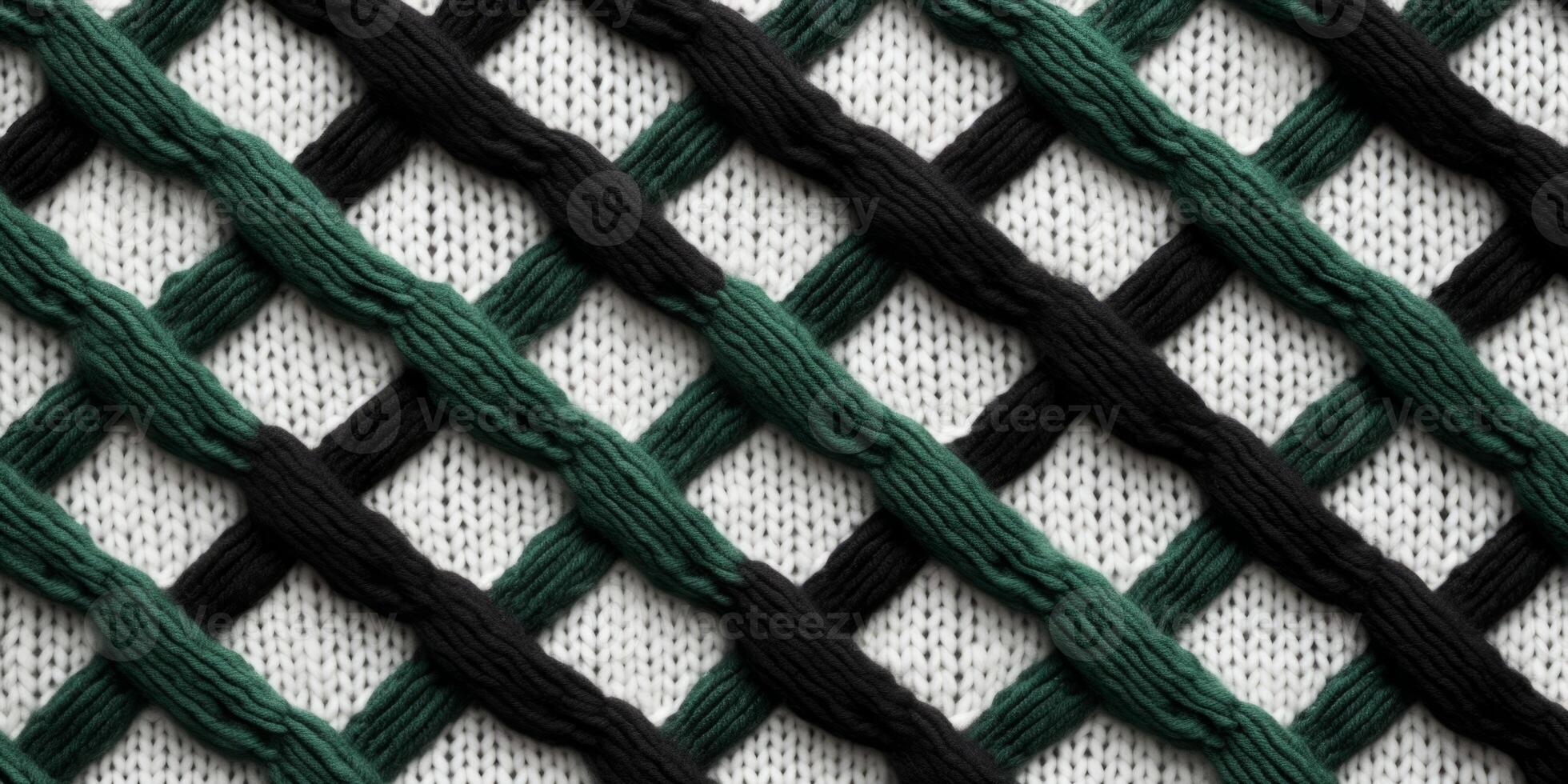 AI generated seamless knitted fabric texture Generative AI photo