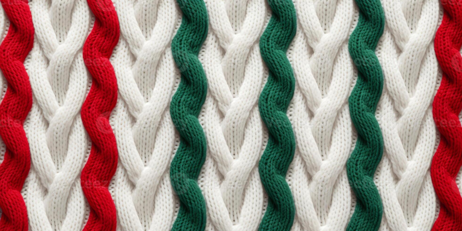 AI generated seamless knitted fabric texture Generative AI photo