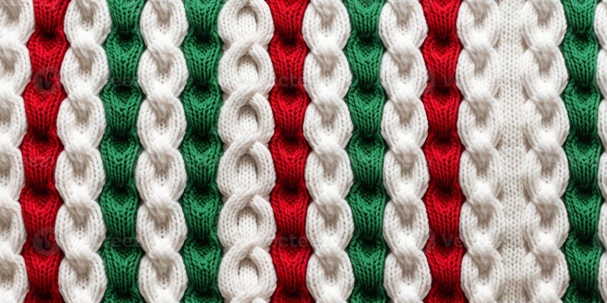 AI generated seamless knitted fabric texture Generative AI photo